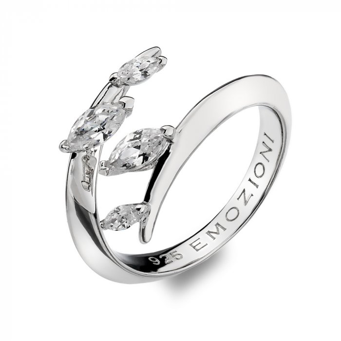 Strieborný prsteň Hot Diamonds Alloro se zirkony ER023