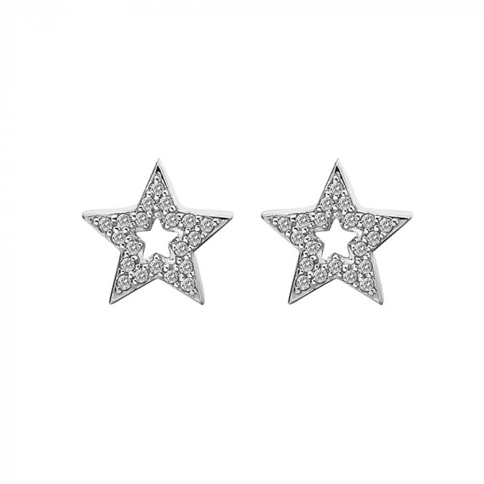 Strieborné náušnice Hot Diamonds Star Micro Bliss DE554