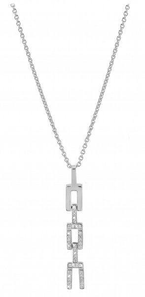 Silver Cat strieborný náhrdelník so zirkónmi SC290