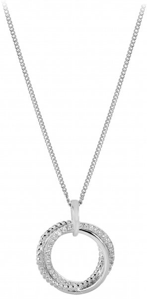Silver Cat strieborný náhrdelník so zirkónmi SC251