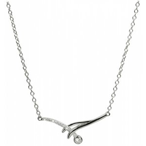 Silver Cat strieborný náhrdelník so zirkónmi SC201