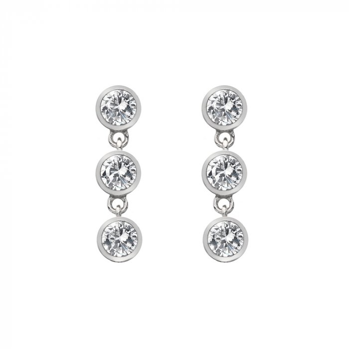 Strieborné náušnice Hot Diamonds Willow DE585