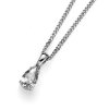 Strieborný prívesok s krištáľmi Swarovski Oliver Weber Pear white