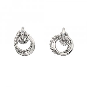 Strieborné náušnice Hot Diamonds Jasmine DE610
