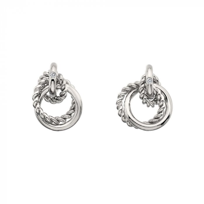 Strieborné náušnice Hot Diamonds Jasmine DE610