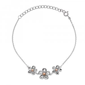 Strieborný náramok Hot Diamonds Forget me not RG DL596