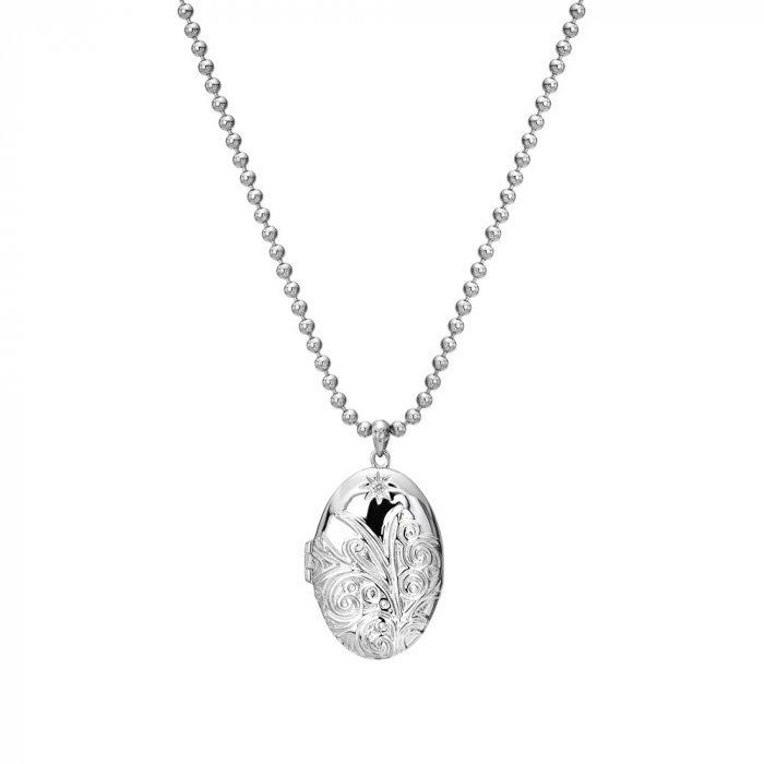 Strieborný náhrdelník Hot Diamonds Memories Locket DP773