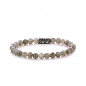 Dámsky náramok Rebel & Rose Labradorite Shield 925 RR-6S005-S-S