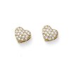 Strieborné náušnice s krištáľmi Swarovski Oliver Weber Unica golden white