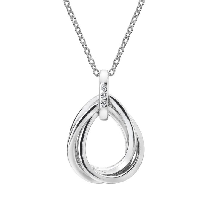 Strieborný prívesok Hot Diamonds Trio Teardrop DP779
