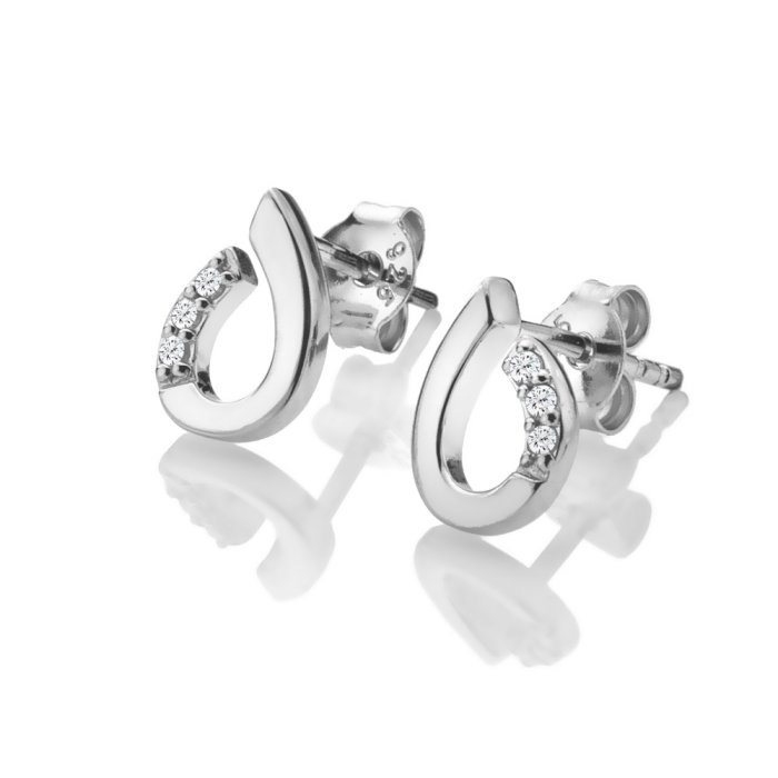 Strieborné náušnice Hot Diamonds Much Loved DE729