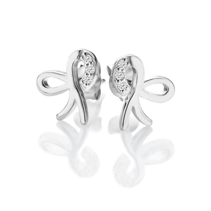 Strieborné náušnice Hot Diamonds Much Loved DE730