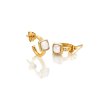 Strieborné náušnice Hot Diamonds X Gemstones Square DE767