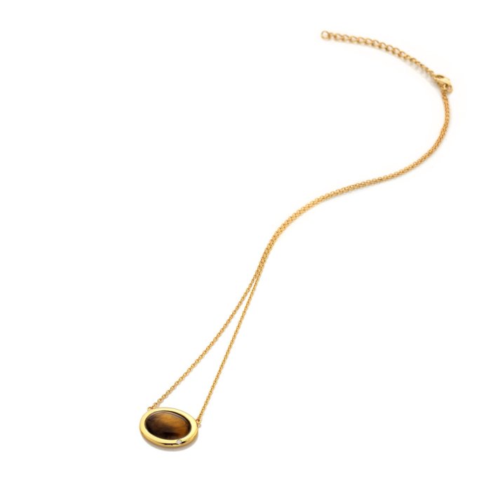 Strieborný náhrdelník Hot Diamonds X Gemstones Oval DN188