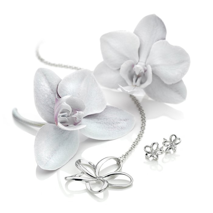 Strieborné náušnice HOT DIAMONDS Paradise DE248