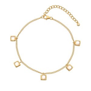 Strieborný náramok Hot Diamonds X Gemstones Square DL662