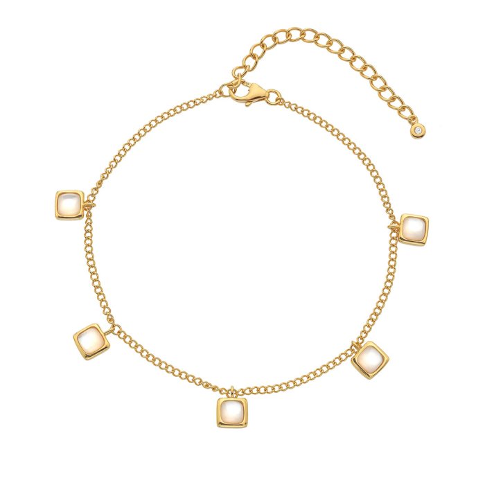 Strieborný náramok Hot Diamonds X Gemstones Square DL662