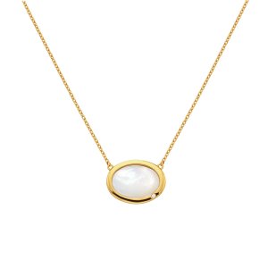 Strieborný náhrdelník Hot Diamonds X Gemstones Oval DN186